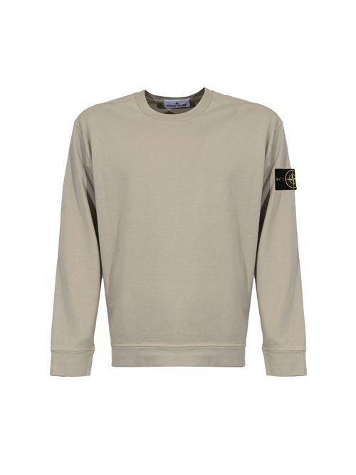 Felpa 6100075 in jersey di cotone Cemento STONE ISLAND | 6100075S0A50V0061